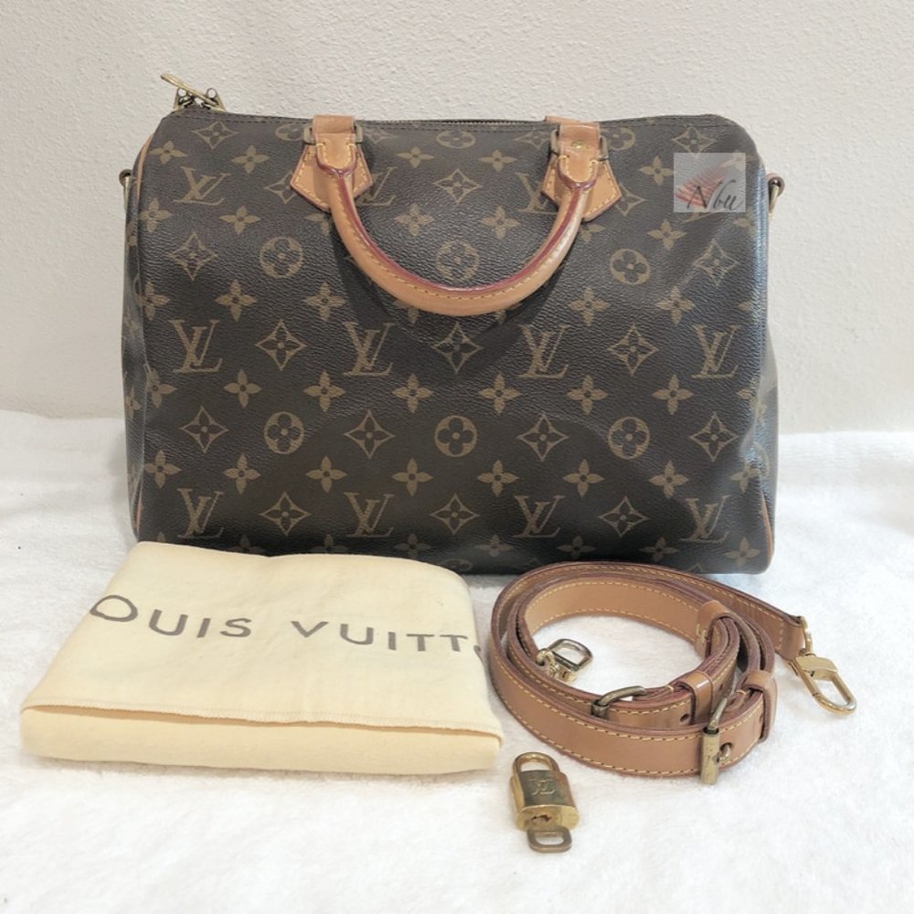 SOLD LOUIS VUITTON Monogram Speedy Bandouliere 30